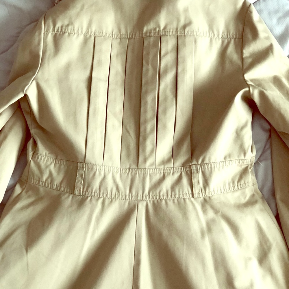 Khaki rain coat